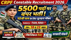 CRPF Constable Recruitment 2026