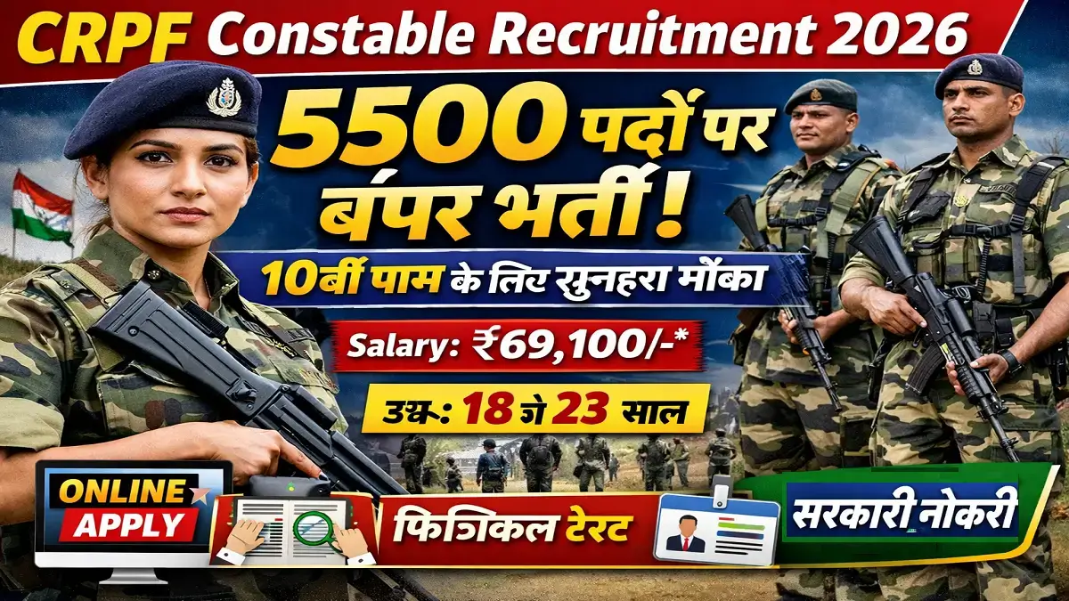 CRPF Constable Recruitment 2026