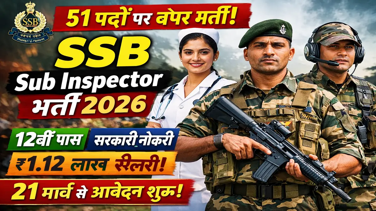 SSB Sub Inspector Recruitment 2026