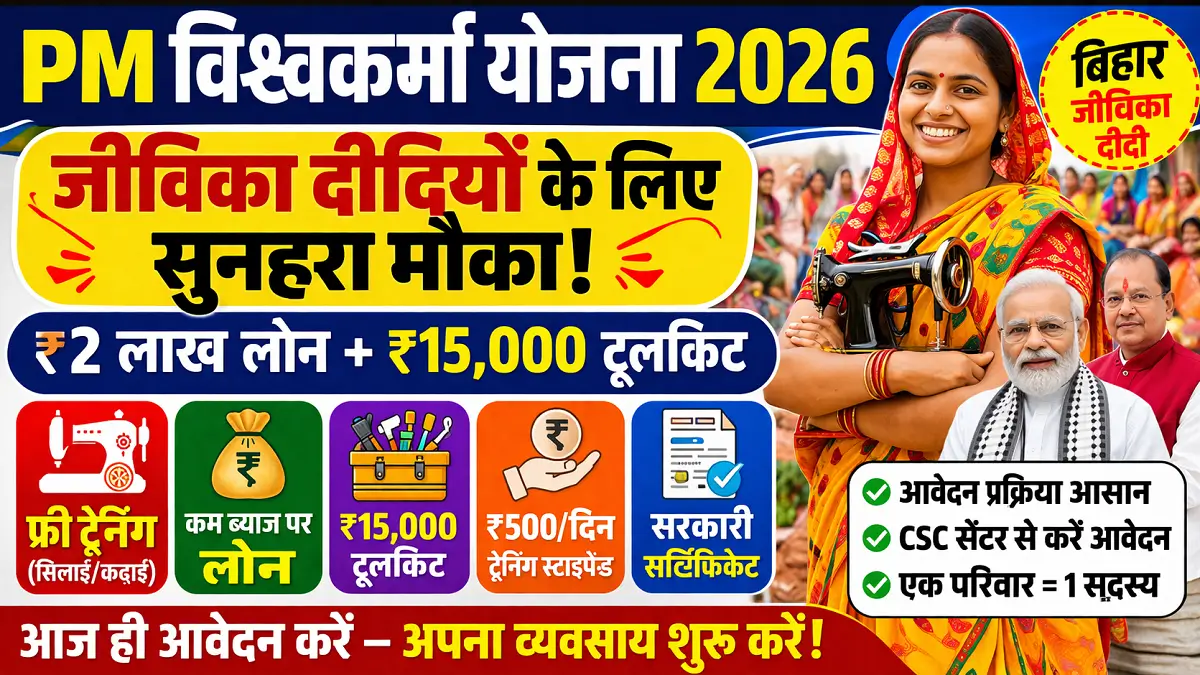PM Vishwakarma Yojana For Jeevika Didi 2026